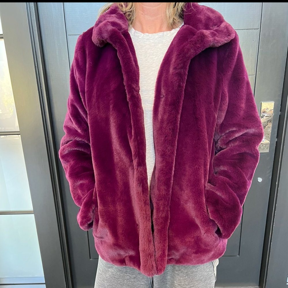Johnson & Murphy Faux Fur Jacket Size Small